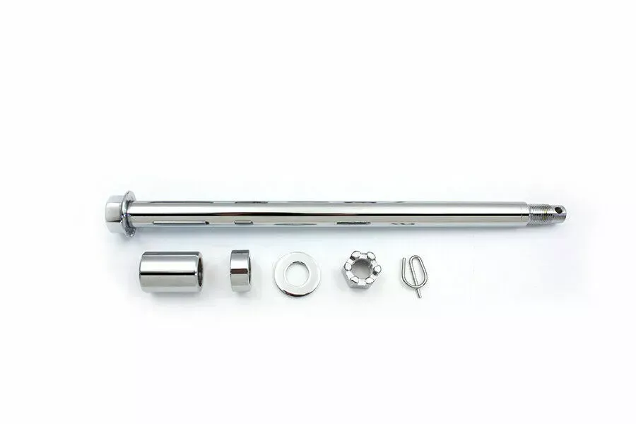 Chrome Rear Axle Kit for Harley Davidson by V-Twin