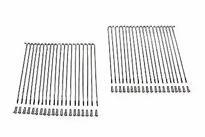 Chrome 21  Spoke Set Diamond Type for Harley Davidson by V-Twin
