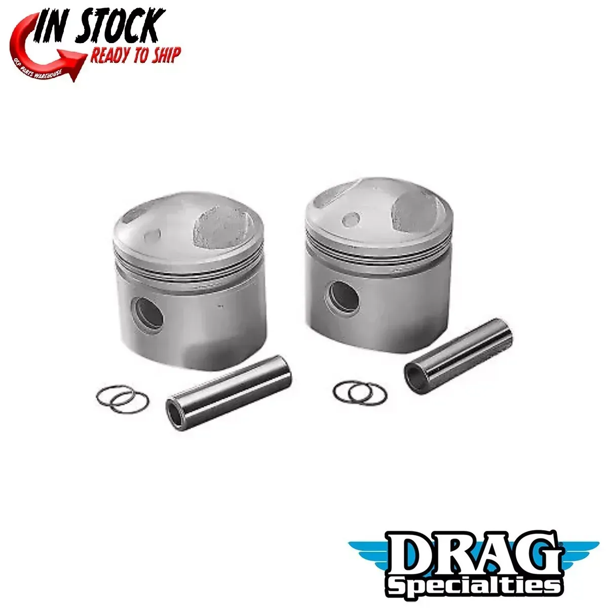 Drag Specialties .020" Pistons for 1200CC High Compression 48-80 Big Twin