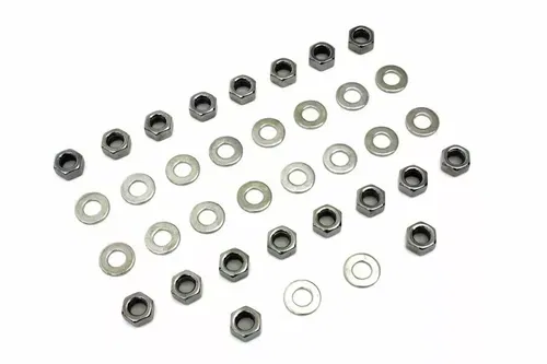 Chrome Rocker Box Hex Nuts for Harley Davidson by V-Twin