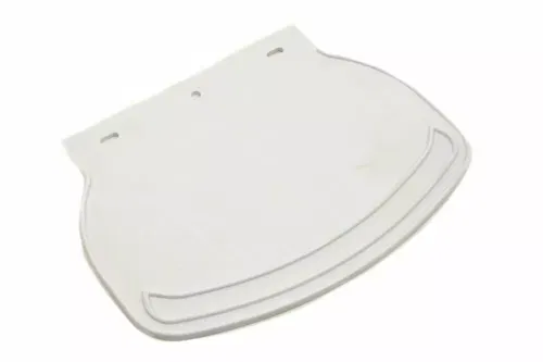 Mud Flap Rubber White Plain for Harley Davidson by V-Twin
