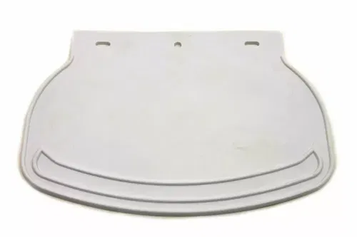 Mud Flap Rubber White Plain for Harley Davidson by V-Twin