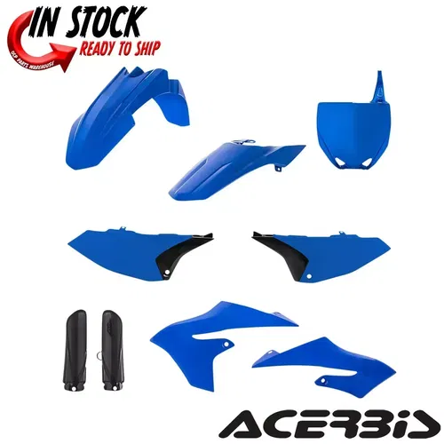 ACERBIS FULL PLASTIC FENDER KIT BLUE YAMAHA 2019-2024 YZ65 2726647118