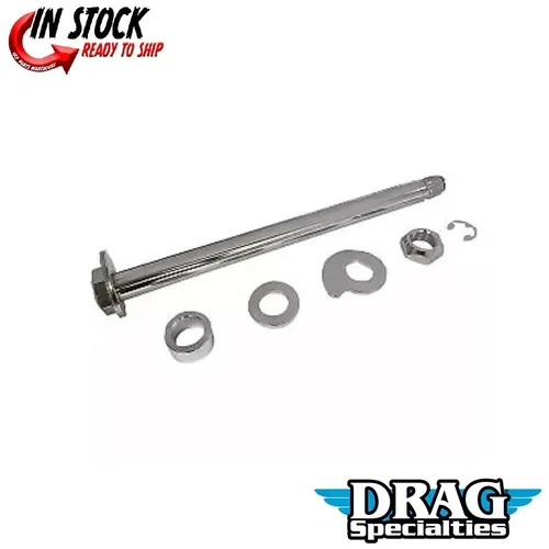 Drag Specialties 0214-1967 Chrome Rear Axle Kit for 09-13 Touring