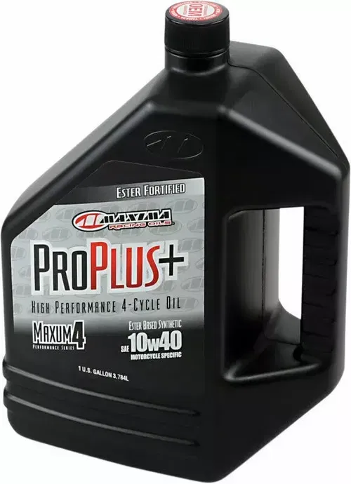 Maxima Racing Oil Pro Plus+ 4T Synthetic 4-Stroke Motor Oil | 10W-40 | 1 Gallon