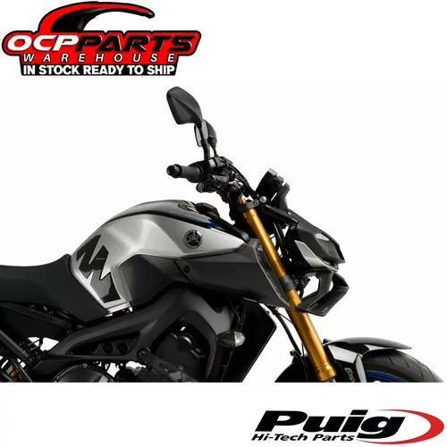 NEW PUIG 2018 - 2020 YAMAHA MT-09 / SP BLACK DOWNFORCE FRONT SPOILER 3482J