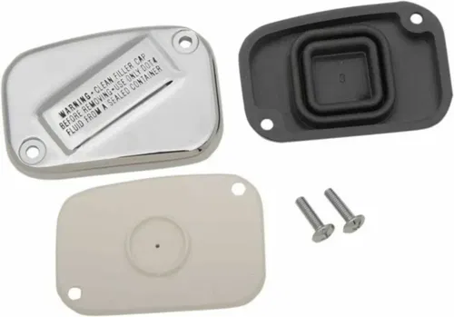 Chrome Front Master Cylinder Lid for Harley Softail Drag Specialties 0611-0105