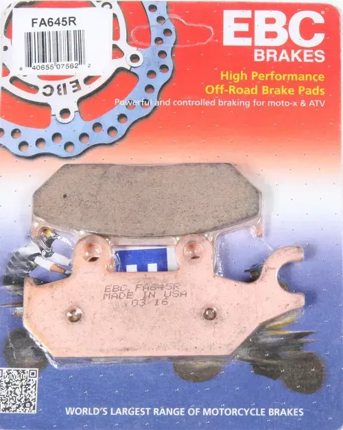 EBC R Series Long Life Sintered Brake Pads FA645R Front-Right