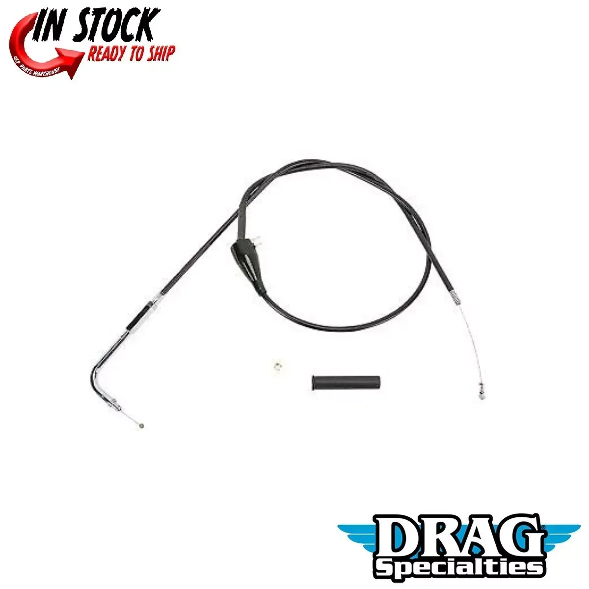 DRAG SPECIALTIES 0651-0163 Black Vinyl Idle Cable 42-1/2"