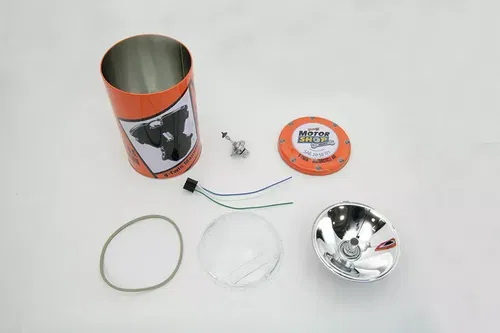 Retro Spring Fork Headlamp H-4 Bulb Kit for Harley Davidson by V-Twin