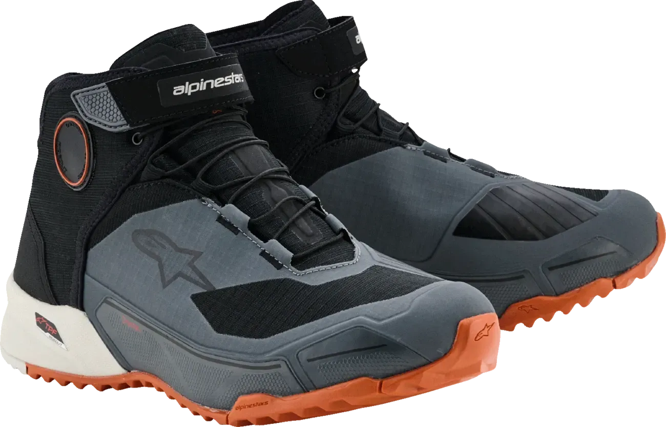 ALPINESTARS Fits CR-X Drystar? Shoes - Black/Dark Gray/Rust - US 13 / EU 47