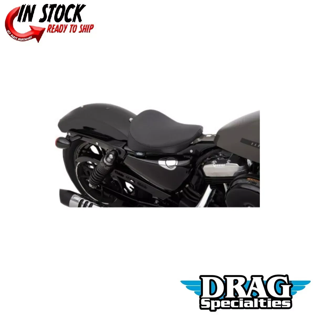 Drag Specialties 0804-0737 Bobber-Style Solo Seat Smooth for 10-22 Sportster