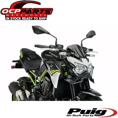NEW PUIG 2022 - 2023 KAWASAKI Z900 900SE BLACK DOWNFORCE FRONT SPOILER 20626J