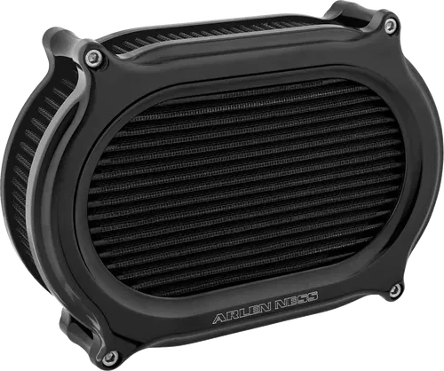 ARLEN NESS Stage Fits 2 Oval Air Cleaner Kit - All Black 600-169