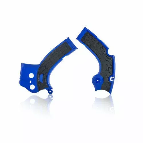 Acerbis Blue/Black X-Grip Frame Guards For Yamaha YZ 250 F 2017, YZ 450 F 16-17