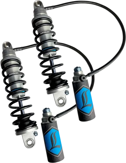 LEGEND SUSPENSION REVO ARC Remote Reservoir Shocks - Fits Standard - Clear - 14"