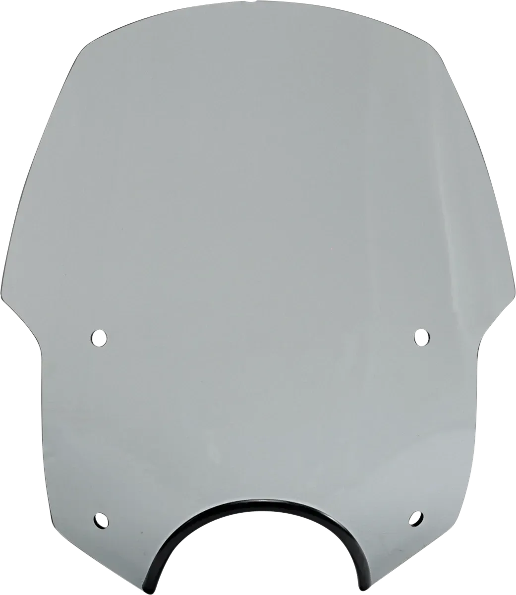 MEMPHIS SHADES Alley Cat Windshield - 7" Headlight Cut Out - Black Smoke