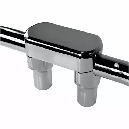 Drag Specialties 3" T Chrome Handlebar Risers Top Clamp Kit for 1.5" Bars Harley