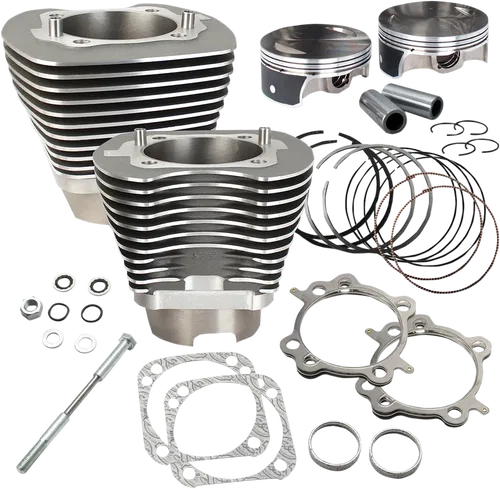 S&amp;S CYCLE Fits 124" Big Bore Cylinder Kit - Stone Gray - Twin Cam 910-0469