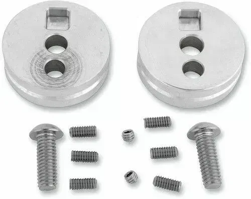 Show Chrome Turn Signal Relocation Inserts Motorcycle Lighting 55-122T 41-8719
