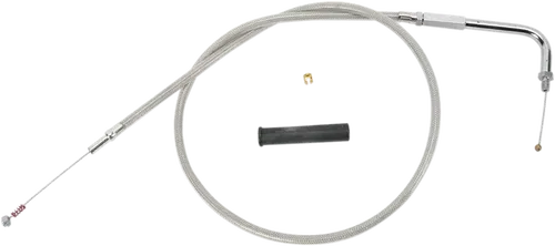 DRAG SPECIALTIES Stainless Braided Idle Cable - 54" 5342154B