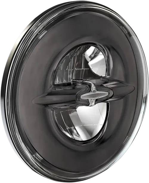 DRAG SPECIALTIES 7" Reflector-Style Headlight - Dark Chrome 0555944