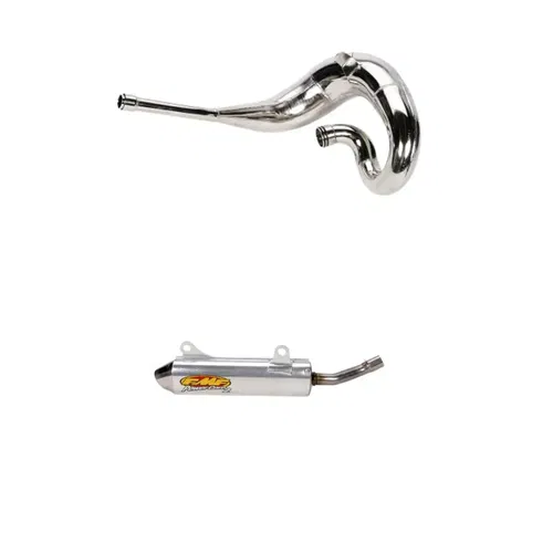 FMF GOLD EXHAUST PIPE W POWERCORE 2  SILENCER HONDA 2005-2007 CR250R