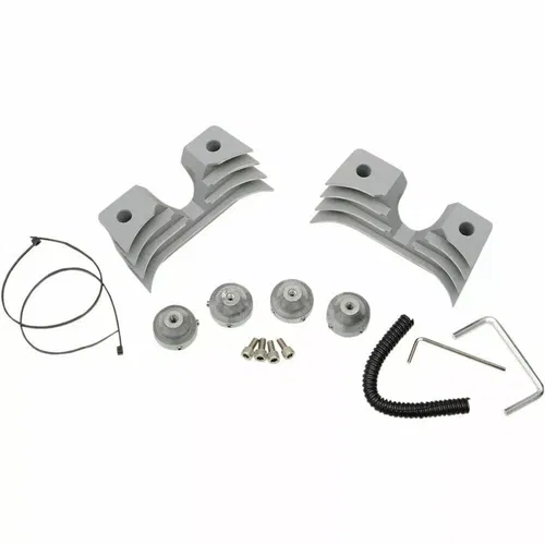 Drag Specialties Finned Silver Spark Plug Head Bolt Cover 04-15 Harley Sportster