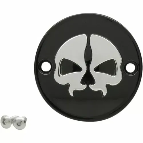 Drag Specialties Black Split Skull Points Cover for Harley Milwaukee Eight M8