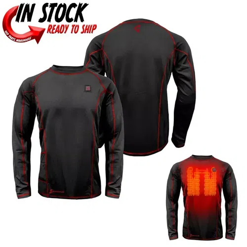 2025 GERBING HEATED CLOTHING 7V BATTERY HEATED SHIRT BASE LAYER - PICK SIZE
