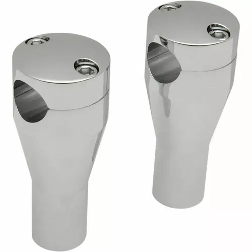 Drag Specialties 4" Chrome Socket-Head Handlebar Riser Kit 1" Bars on Harleys