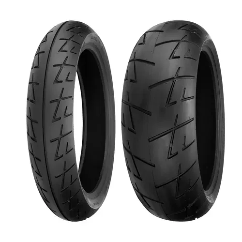 SHINKO 009 RAVEN MOTORCYCLE TIRE SET 20/70ZR17 / 170/60ZR17 FRONT / REAR