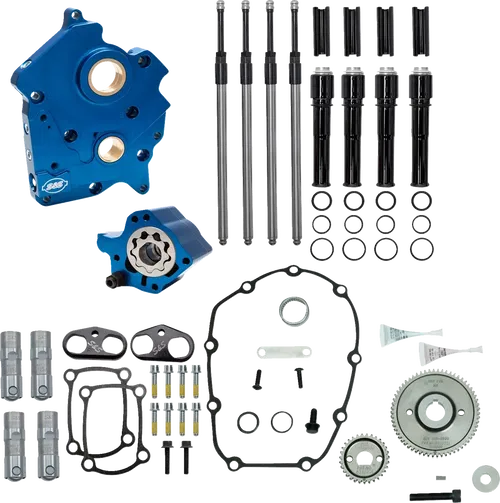 S&amp;S CYCLE Cam Chest Kit Without Cams - Gear Drive - Water Cooled - Black
