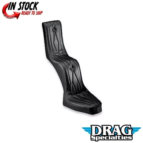 Drag Specialties King and Queen Vinyl Seat Diamond for Rigid Frame DS-907200