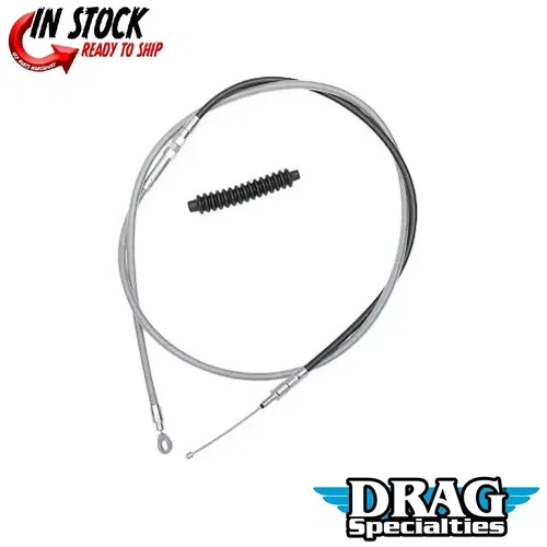Drag Specialties 0652-1530 High-Efficiency Braided Stainless Steel Clutch Cable