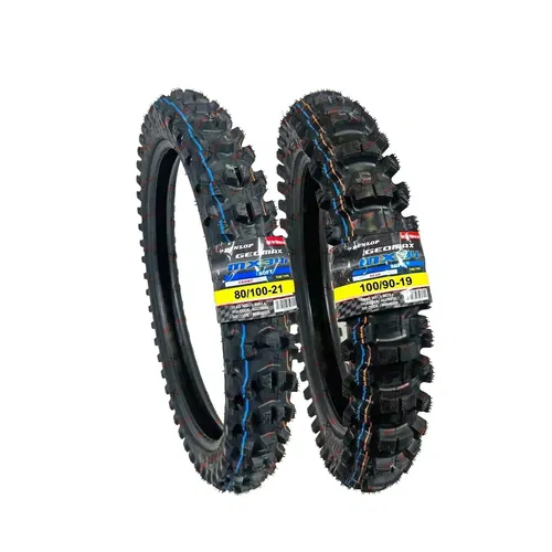 Dunlop MX34 100/90-19 80/100-21 Front Rear Tire Set Dirt Bike MX 34 Motorcycle
