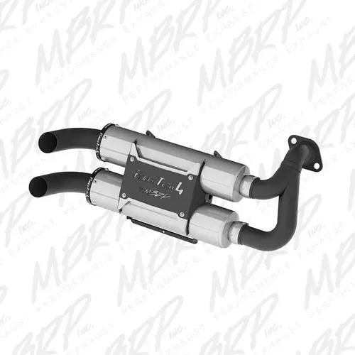 Dual Slip-on Stack Performance Muffler Exhaust Polaris Razor S 1000 2015-2016