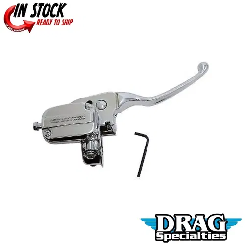 Drag Specialties 0610-2201 Chrome 15mm Replacement Master Cylinder Assembly