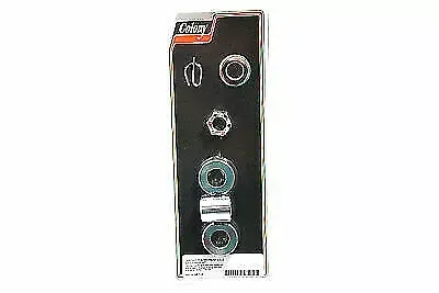 Rear Axle Spacer Kit Chrome for Harley Davidson by V-Twin