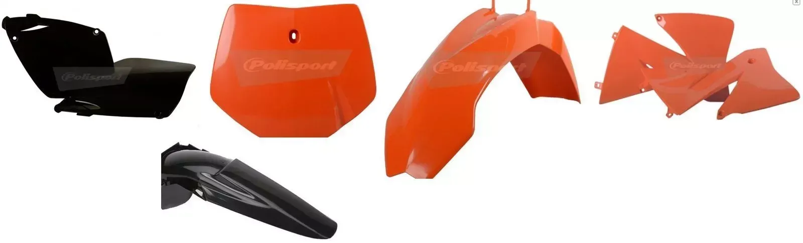 Polisport Complete Stock Colors Plastic Kit For KTM SX 01-02, EXC 2003 90100