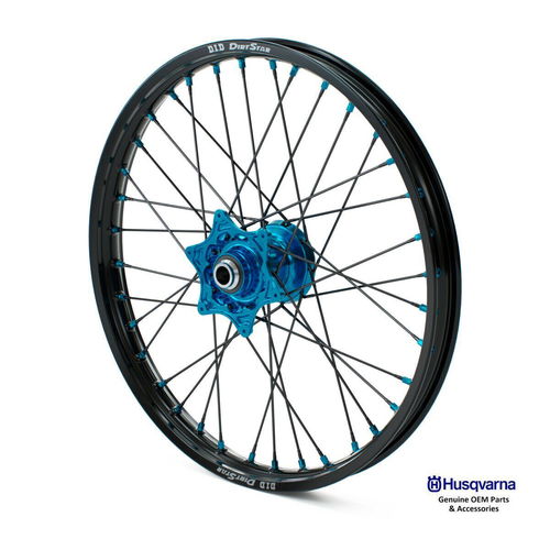 Husqvarna FACTORY FRONT WHEEL 1,6X21" Black/Anodized Blue DID Dirtstar