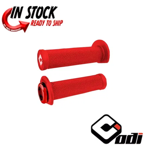 ODI ATV WATERCRAFT LOCK ON GRIPS RUFIAN 2.1 FITS 7/8" HANDLEBAR BRIGHT RED