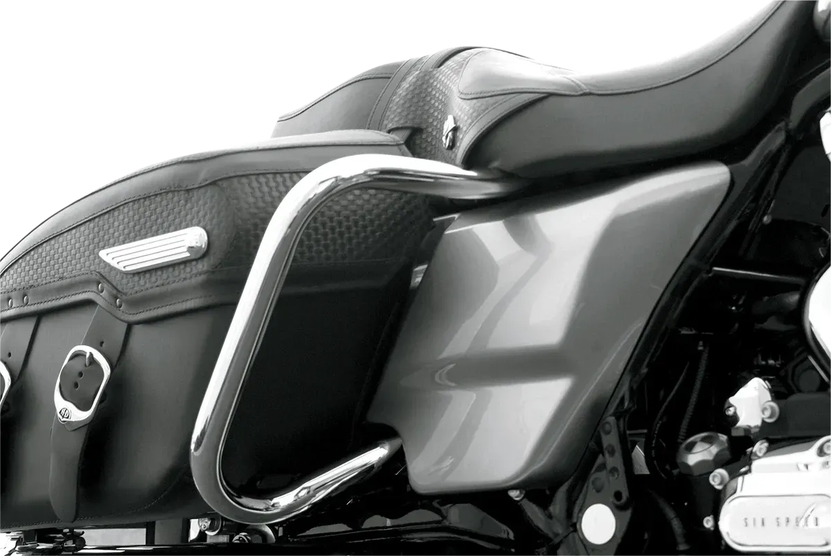 DRAG SPECIALTIES Rear Saddlebag Bars - Chrome - Fits Touring 05060512