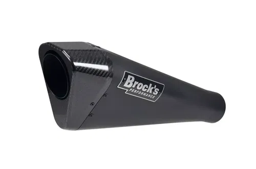 BROCKS PENTA CARBON BLACK FULL EXHAUST 15" MUFFLER SUZUKI 2009-2016 GSX-R1000