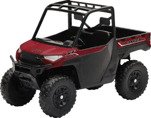 NEW RAY TOYS Fits Mini Polaris Ranger XP1000 EPS - 1:18 Scale - Black/Red 07353A