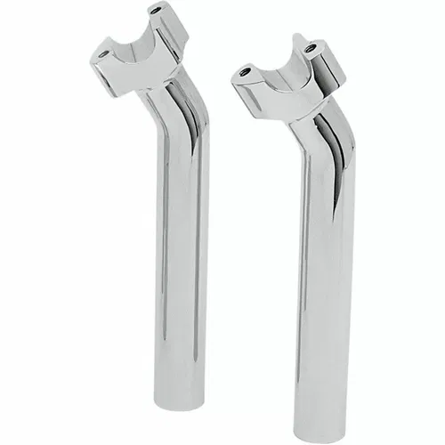Drag Specialites Chrome 9" Buffalo Risers 1" Pullback for Most Harley Models