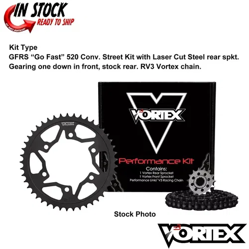 Vortex 520 Chain and Sprocket Kit 16-43 Tooth For Suzuki GSX-R750 04-05