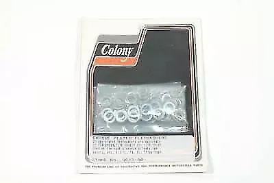 Chrome Flat Washer 1/4  Inner Diameter for Harley Davidson by V-Twin