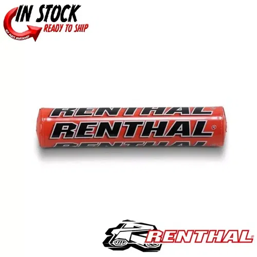 Renthal SX Bar Pad ORANGE W/ORANGE FOAM 10" Crossbar Pad-High Density Foam MX