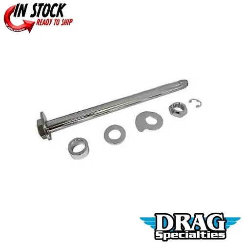 Drag Specialties 0214-1967 Chrome Rear Axle Kit for 09-13 Touring